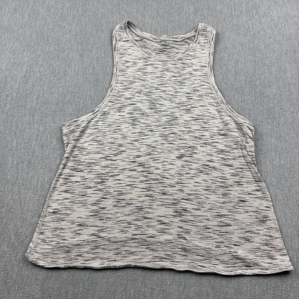 Lululemon Tank Top Womens 6 Gray Squad Goals Tiger Space Dye Workout Gym Yoga